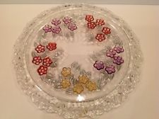 Floral Glass Cake Plate - $29.99