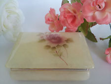 Vintage Italian Rose Trinket Box - $24.99
